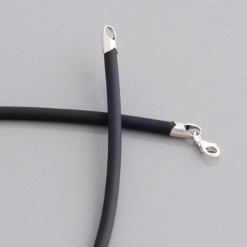 Kautschukband schwarz 2,5mm | Länge 70cm