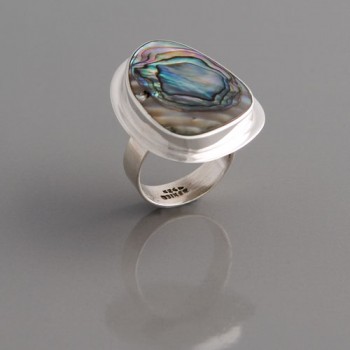 Ring Perlmutt, Größe 62