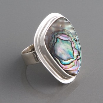 Ring Perlmutt, Größe 62
