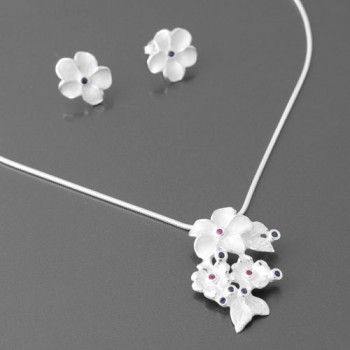 Schmuck Set Anhänger Schlangenkette Ohrstecker 925 Silber