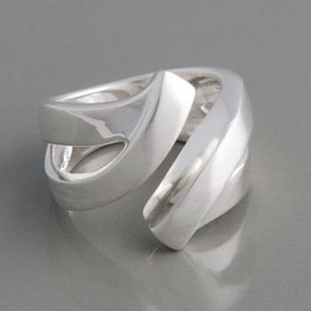 Silberring offene Form Ringgröße 60