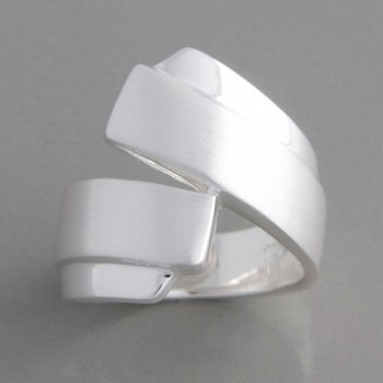 Silberring gewickelt Ringgröße 60