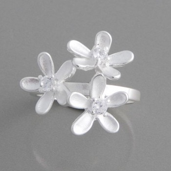 Ring Flora mit Zirkonia, Größe 56