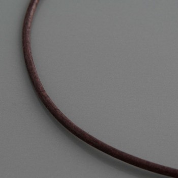 Lederkette braun, 3mm | Länge 60cm