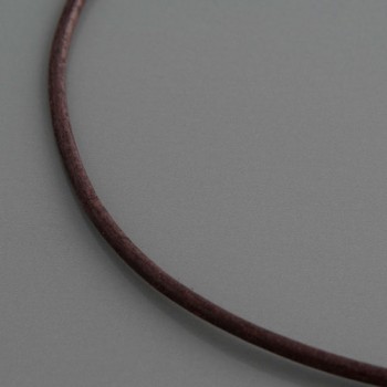 Lederkette braun, 3mm, Länge 70cm