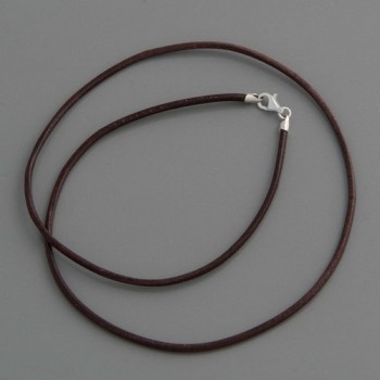 Lederkette braun, 3mm, Länge 70cm