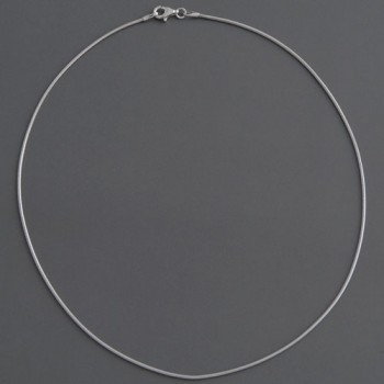 Schlangenkette Silber 1,2mm | rhodiniert | Länge 40cm