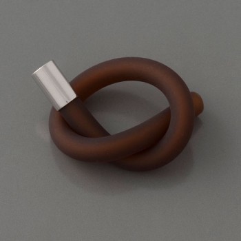 Schlauch-Armband, braun, 19cm