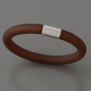 Schlauch-Armband, braun, 19cm