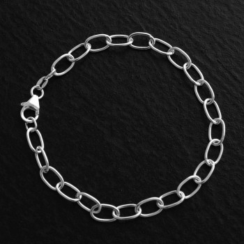 Armband Silber Ovale 19cm