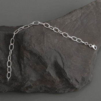 Armband Silber Ovale 19cm