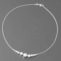 Silberkette Collier mit Kugeln Kiara Silberkette Collier mit Kugeln Kiara