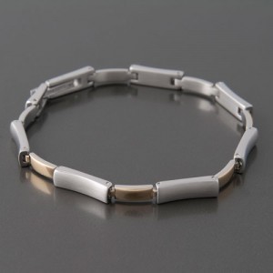 Armband Edelstahl partiell vergoldet FL PARIS