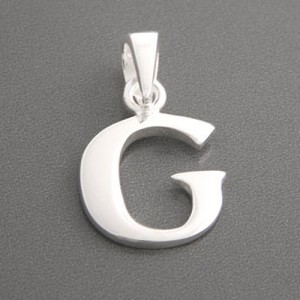 Buchstaben Anhänger Silber G