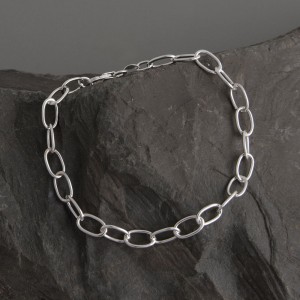 Armband Silber Ovale 19cm