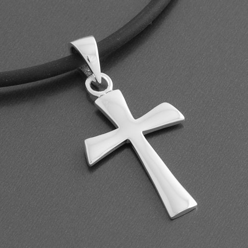 Kreuzanhänger Silber 925 matt Luca