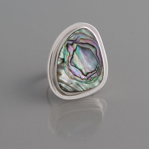 Ring Perlmutt, Größe 62