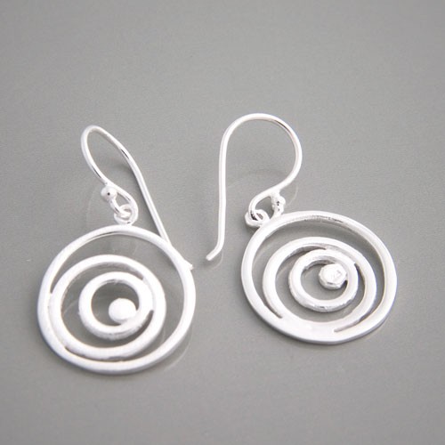 Ohrhänger Silber Spirale