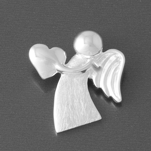 Anhänger Engel mit Herz Silber