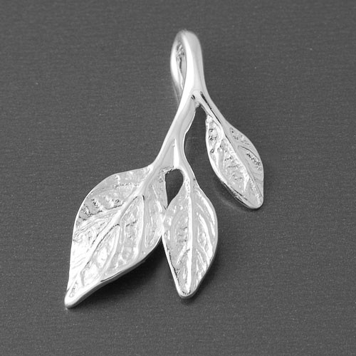 Blattanhänger Silber