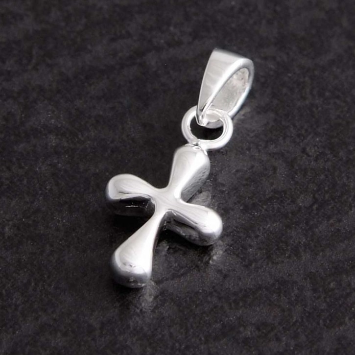Silber Kreuzanhänger klein Florenz