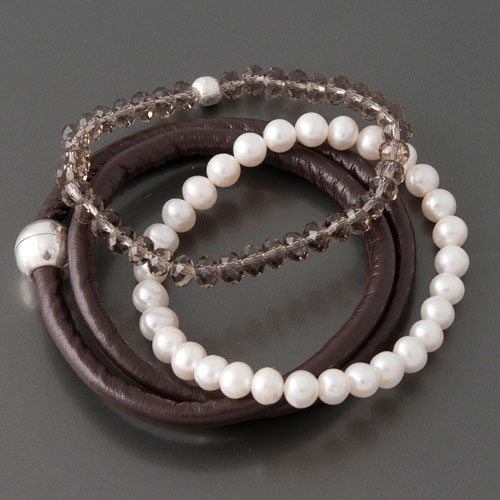 Leder-Perlen-Armband-Set kaufen online