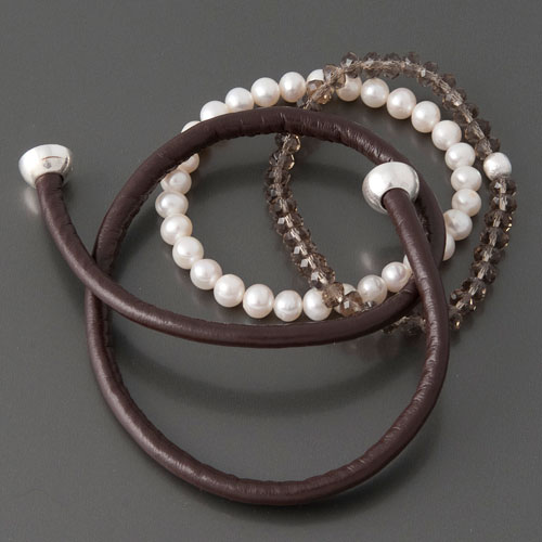 Leder-Perlen-Armband-Set online kaufen