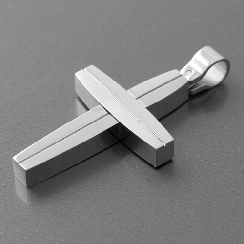 Rabatte, die Sie zufriedenstellen werden Moderner Edelstahl Kreuz Anhänger günstig edelwert bei Schmuck 